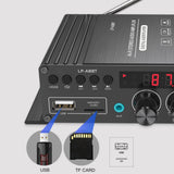 Maxbell Lp-A8BT Audio Power Amplifier AUX RCA 2x30W for Computers Speakers Studio