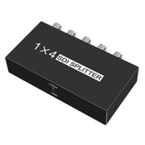 Maxbell SDI Splitter 1 Input and 4 Outputs SD/HD/3G-Sdi 1080P 1x4 for Projector TV