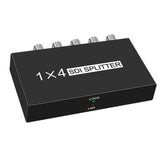 Maxbell 1x4 1 Input and 4 Outputs Multimedia SDI Splitter for TV Monitor Projector