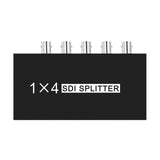 Maxbell 1x4 1 Input and 4 Outputs Multimedia SDI Splitter for TV Monitor Projector