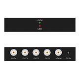 Maxbell Audio Splitter Distributor for Camera 1 in 4 Out Extender Distributor 4 Way