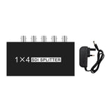 Maxbell Audio Splitter Distributor for Camera 1 in 4 Out Extender Distributor 4 Way
