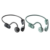 Maxbell Bone Conduction Headphones with Mic IPX6 Waterproof for Bicycling Sports Black