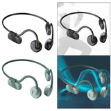 Maxbell Bone Conduction Headphones with Mic IPX6 Waterproof for Bicycling Sports Black