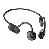 Maxbell Bone Conduction Headphones with Mic IPX6 Waterproof for Bicycling Sports Black