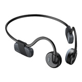 Maxbell Bone Conduction Headphones with Mic IPX6 Waterproof for Bicycling Sports Black