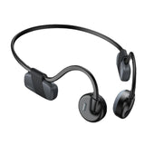 Maxbell Bone Conduction Headphones with Mic IPX6 Waterproof for Bicycling Sports Black