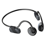 Maxbell Bone Conduction Headphones with Mic IPX6 Waterproof for Bicycling Sports Black