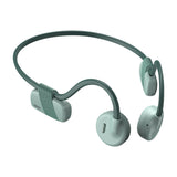Maxbell Bone Conduction Headphones with Mic IPX6 Waterproof for Bicycling Sports Green