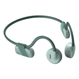 Maxbell Bone Conduction Headphones with Mic IPX6 Waterproof for Bicycling Sports Green