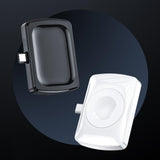 Maxbell 2 in 1 Wireless Charger Fast Charging for iWatch SE 7/6/5/4/3/2/1 Black