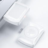 Maxbell 2 in 1 Wireless Charger Fast Charging for iWatch SE 7/6/5/4/3/2/1 White