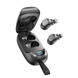 Maxbell Wireless Earbuds V5.1 in Ear Noise Canceling with Charging Case  Black