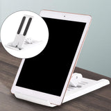 Maxbell Tablet Stand Push Pull Holder Foldable Universal for Tablets Cellphone White