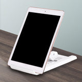 Maxbell Tablet Stand Push Pull Holder Foldable Universal for Tablets Cellphone White