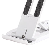 Maxbell Tablet Stand Push Pull Holder Foldable Universal for Tablets Cellphone White