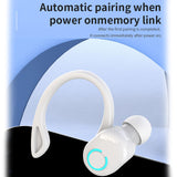 Maxbell V 5.2 Bluetooth Headphones Built in Microphone Stereo Lightweight for Office White