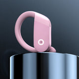 Maxbell Headset Earpiece Business Earphone Ear Hook Waterproof Headphone for Yoga Pink Bagged