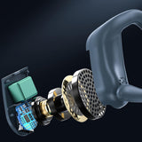 Maxbell Headset Earpiece Business Earphone Ear Hook Waterproof Headphone for Yoga Black Boxed