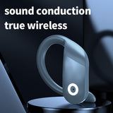 Maxbell Headset Earpiece Business Earphone Ear Hook Waterproof Headphone for Yoga Blue Boxed
