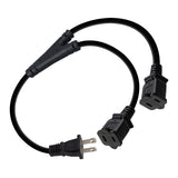 Maxbell Power Cable Elbow Rated Voltage 125V Replacement Universal for Computer