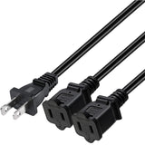 Maxbell Power Cable Elbow Rated Voltage 125V Replacement Universal for Computer