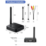 Maxbell Wireless HDMI Transmitter Receiver for Streaming Video Audio from PC to HDTV