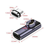 Maxbell Type C Charging Convertor Fast Charging for Mobile Phone USB C Device Silver
