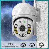 Maxbell Security cam Wireless Two Way Talk Automatic Human Tracking for Indoor Home white
