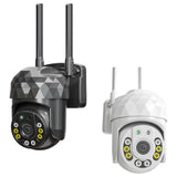 Maxbell Security cam Wireless Two Way Talk Automatic Human Tracking for Indoor Home white