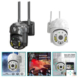 Maxbell Security cam Wireless Two Way Talk Automatic Human Tracking for Indoor Home white