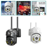 Maxbell Security cam Wireless Two Way Talk Automatic Human Tracking for Indoor Home white
