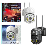 Maxbell Security cam Wireless Two Way Talk Automatic Human Tracking for Indoor Home white