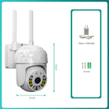 Maxbell Security cam Wireless Two Way Talk Automatic Human Tracking for Indoor Home white