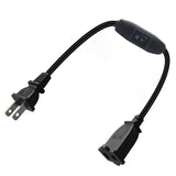 Maxbell 2 Prong Polarized Extension Cord with Switch for Lamps Power Adapters