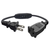 Maxbell 2 Prong Polarized Extension Cord with Switch for Lamps Power Adapters