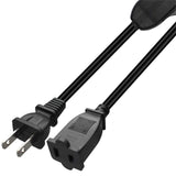 Maxbell 2 Prong Polarized Extension Cord with Switch for Lamps Power Adapters