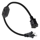 Maxbell Outdoor Extension Cord 2 Prong Polarized on/ off for Fan LED