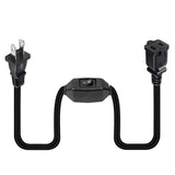Maxbell Outdoor Extension Cord 2 Prong Polarized on/ off for Fan LED