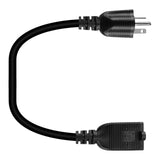 Maxbell Power Cable 32cm AC 3 Prong Core 3x3.3mm2 Female Male for Computer Monitor