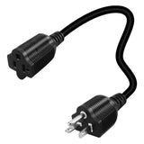 Maxbell Power Cable 32cm AC 3 Prong Core 3x3.3mm2 Female Male for Computer Monitor