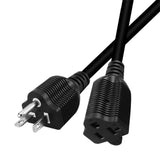 Maxbell Power Cable 32cm AC 3 Prong Core 3x3.3mm2 Female Male for Computer Monitor