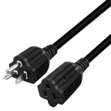Maxbell Power Cable 32cm AC 3 Prong Core 3x3.3mm2 Female Male for Computer Monitor