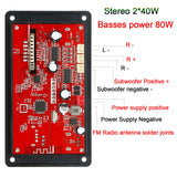 Maxbell MP3 Board Audio Module 2.1Channel Alarm Clock Silver