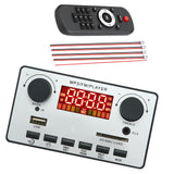 Maxbell MP3 Board Audio Module 2.1Channel Alarm Clock Silver