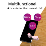 Maxbell Mobile Phone Screen Clickers Mute Single Connection Live Broadcast pink