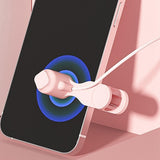 Maxbell Mobile Phone Screen Clickers Mute Single Connection Live Broadcast pink