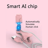 Maxbell Mobile Phone Screen Clickers Mute Single Connection Live Broadcast pink
