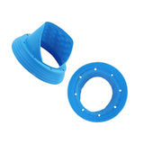 Maxbell 2x 6.5inch Silicone Car Speaker Baffle Waterproof and Dustproof Cover Blue