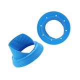 Maxbell 2x 6.5inch Silicone Car Speaker Baffle Waterproof and Dustproof Cover Blue